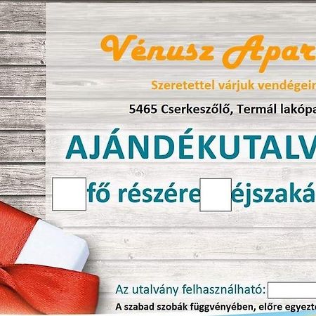 Venusz Apartman Черкеселе Екстер'єр фото