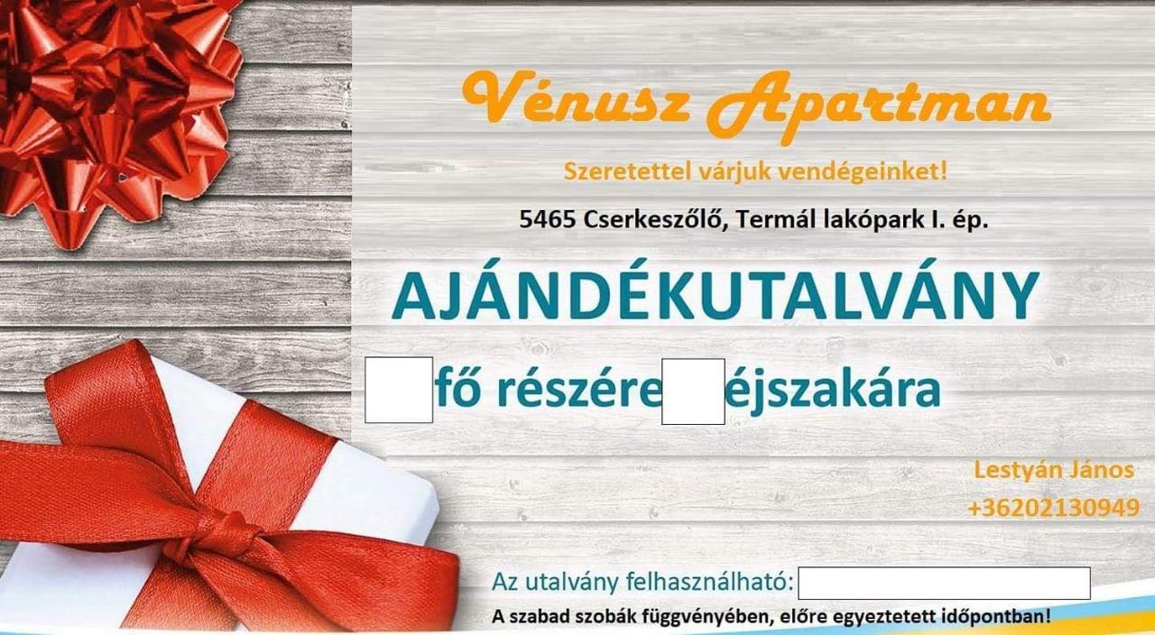 Venusz Apartman Черкеселе Екстер'єр фото